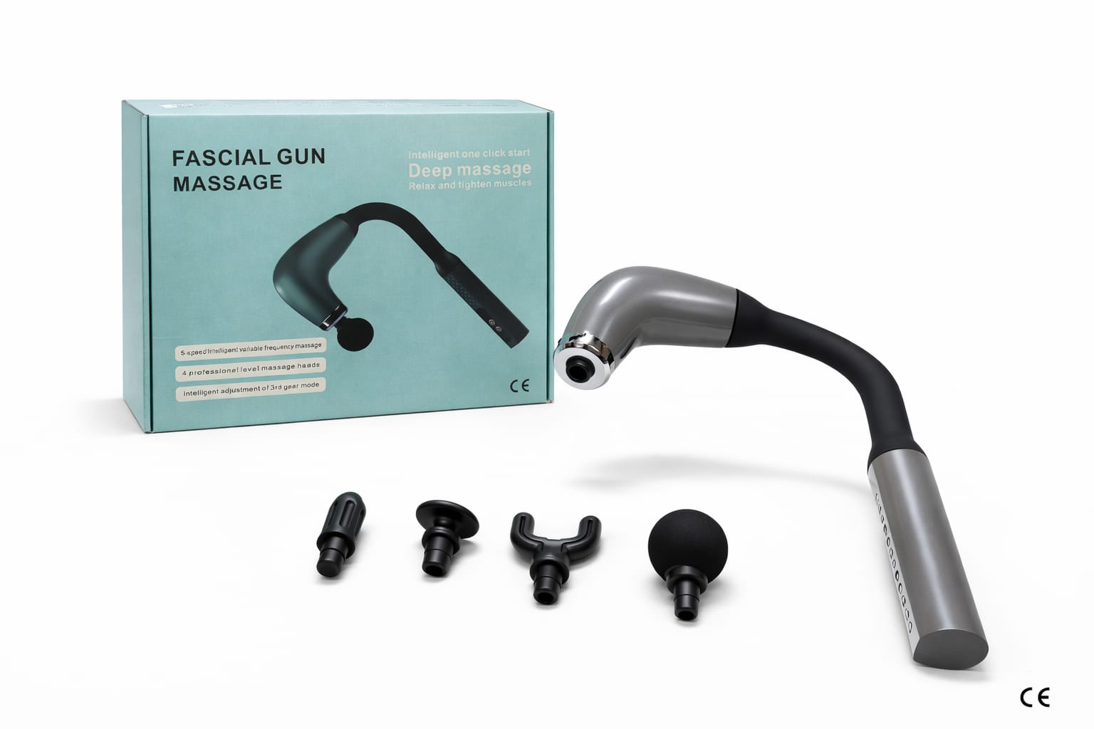 FASCIAL GUN MASSAGE,Fascial Gun Massagegerät mit langem ergonomischem Griff